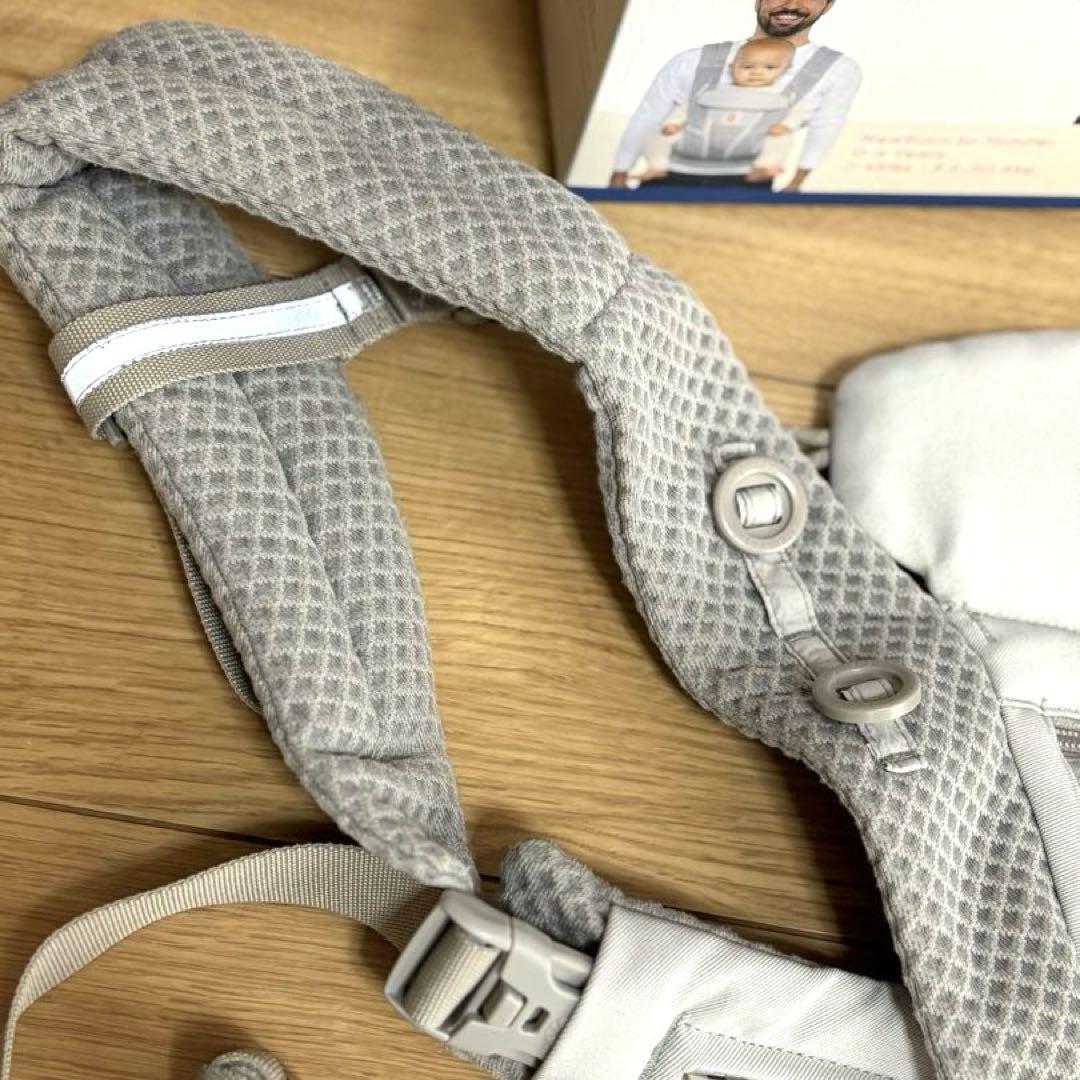 美品　エルゴベビー オムニブリーズ ベビーキャリア パールグレー 抱っこ紐
