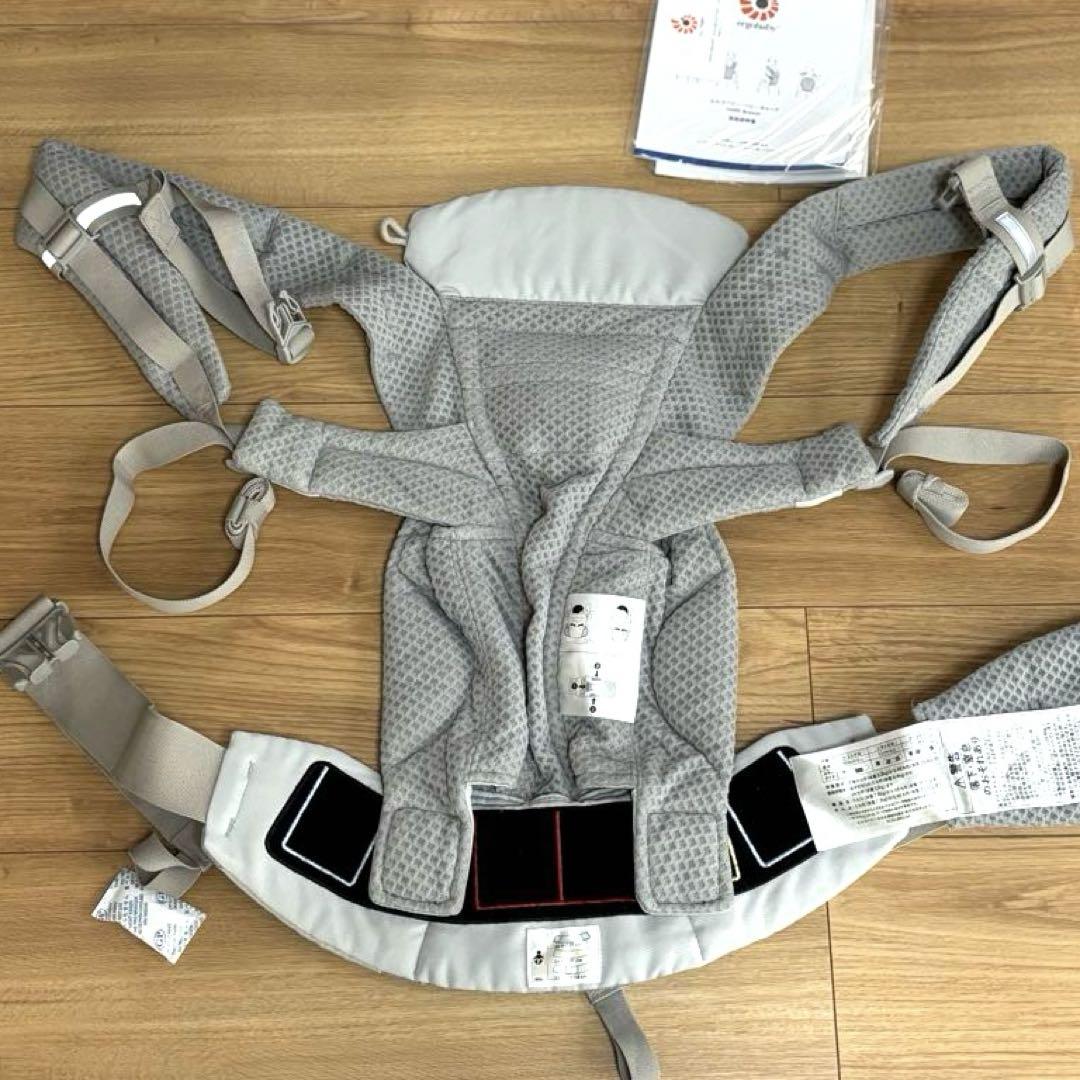 美品　エルゴベビー オムニブリーズ ベビーキャリア パールグレー 抱っこ紐