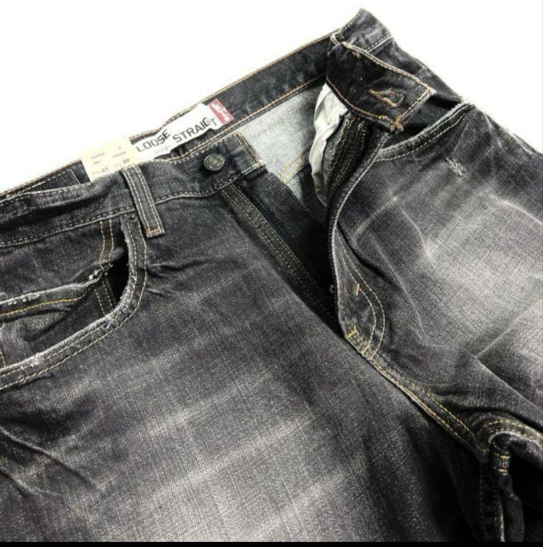 LEVI'S 569 W30L30 ブラックデニム