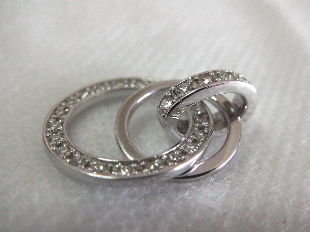 18KWG　ロシアンダイヤ　ペンダントヘッド 18K ロシアンダイヤモンド ペンダントヘッド 0.30ctUP QVC