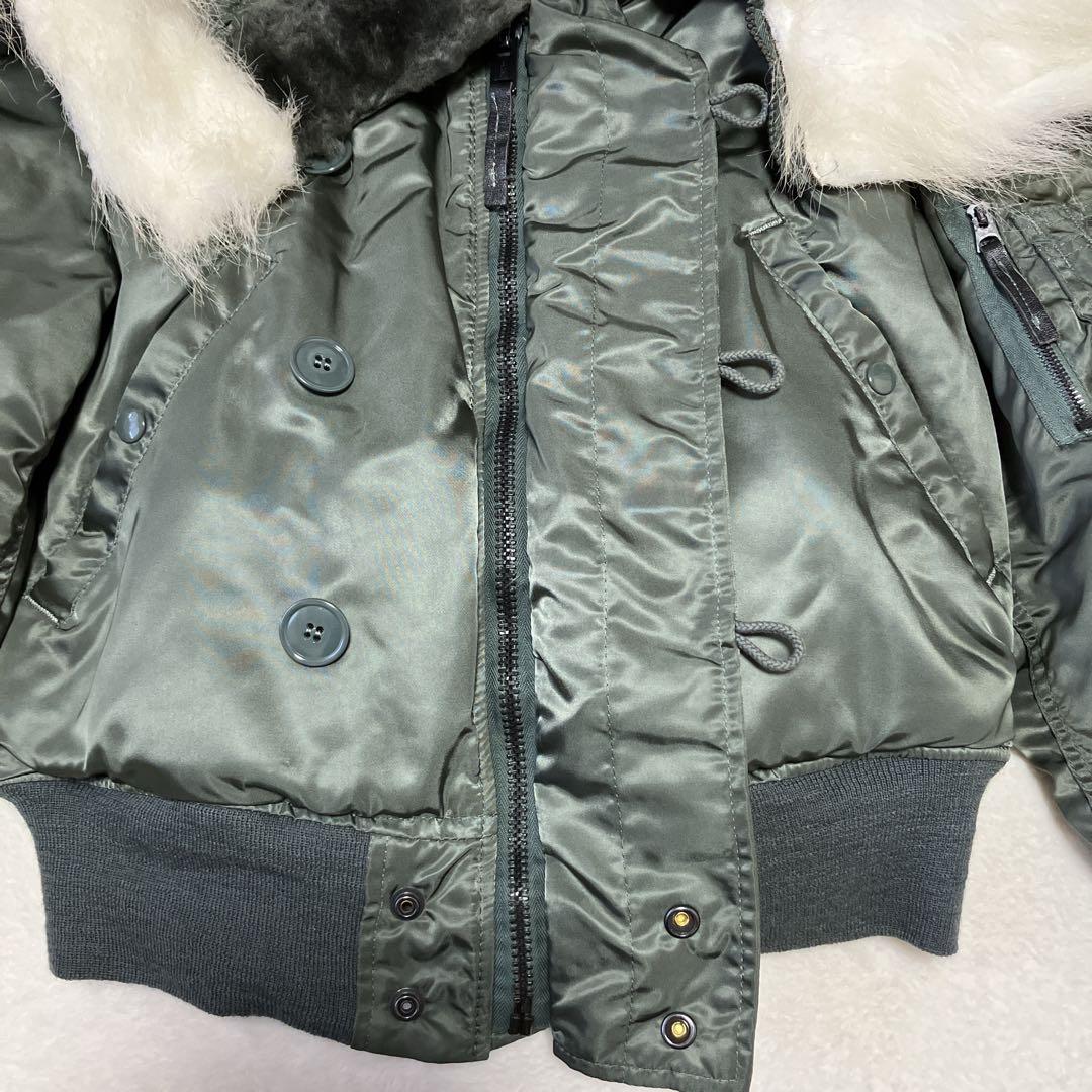 アルファ N-2B フライトジャケットミルスペックタグ 86’s 米軍 短丈 アルファ N-2B フライトジャケットミルスペックタグ 86’s 米軍 短丈