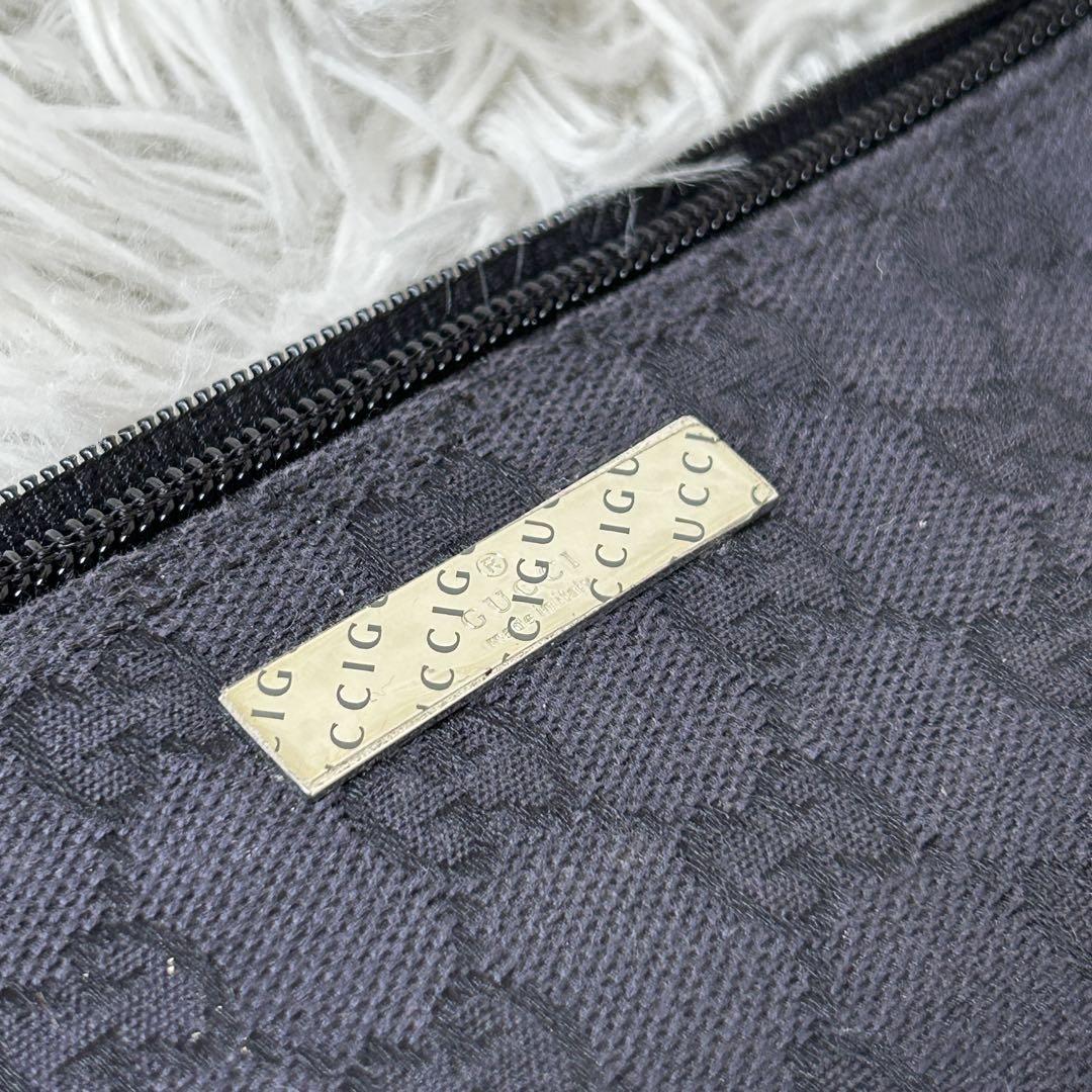 ◎美品◎GUCCI GGキャンバス アクセポーチ ブラック