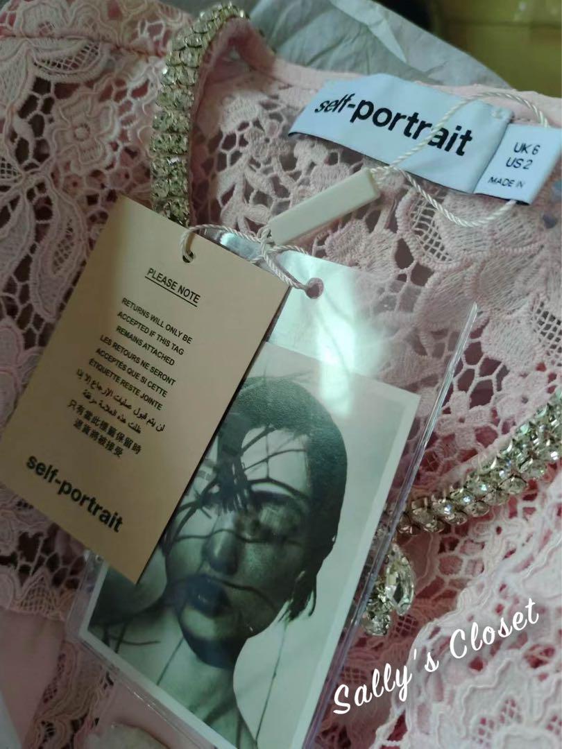 ❤️24新作 新品♡ SelfPortrait ピンクレースワンピース♡　B61