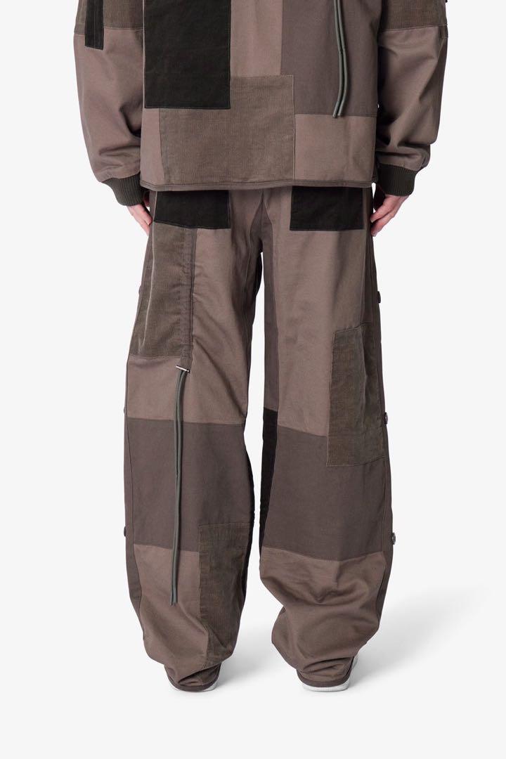 30(s)新品未使用mnmlパッチワーク カーゴワイドパンツ