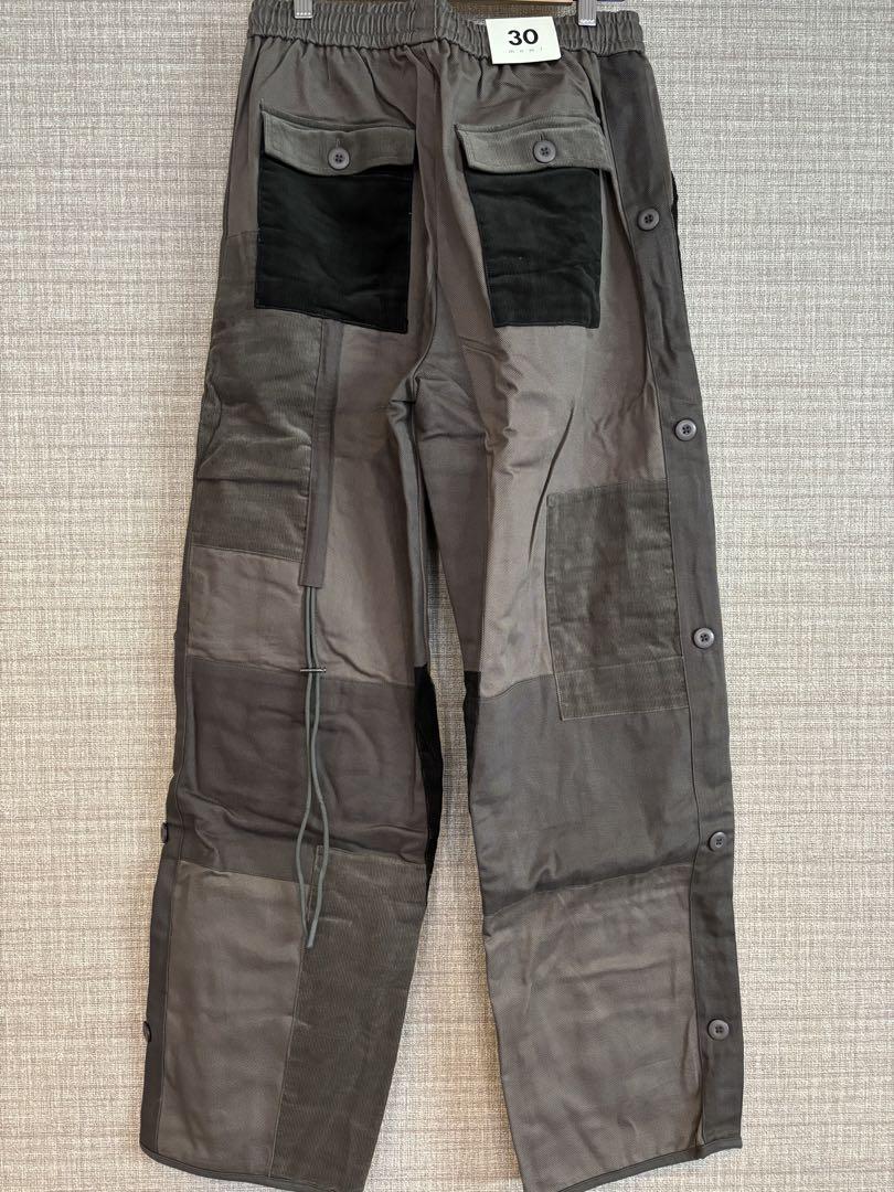 30(s)新品未使用mnmlパッチワーク カーゴワイドパンツ
