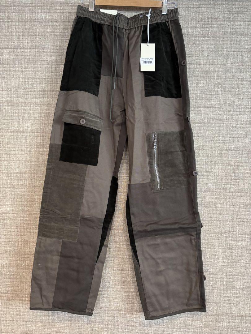 30(s)新品未使用mnmlパッチワーク カーゴワイドパンツ