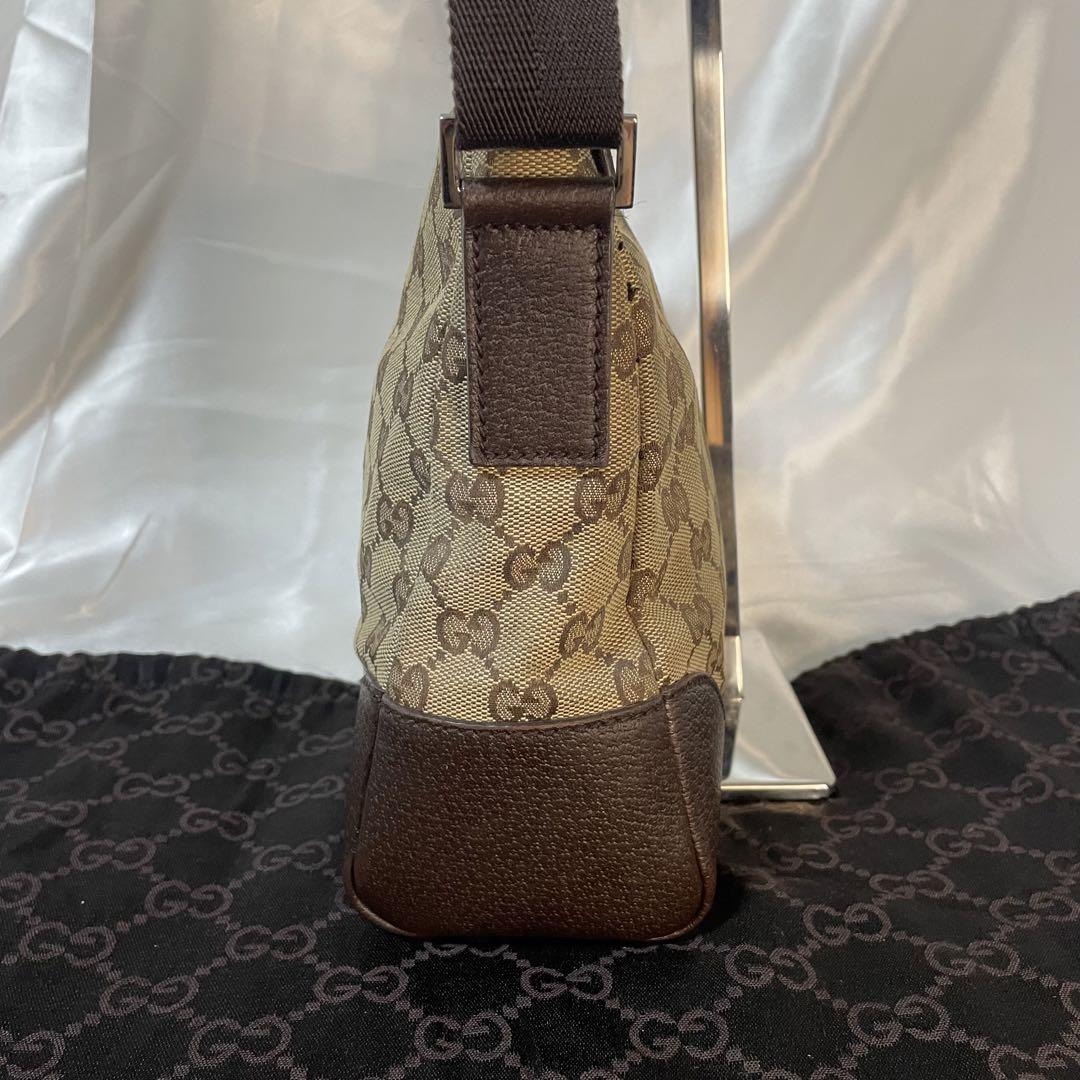GUCCI】グッチ GGキャンバス レザー ショルダーバッグ 114273