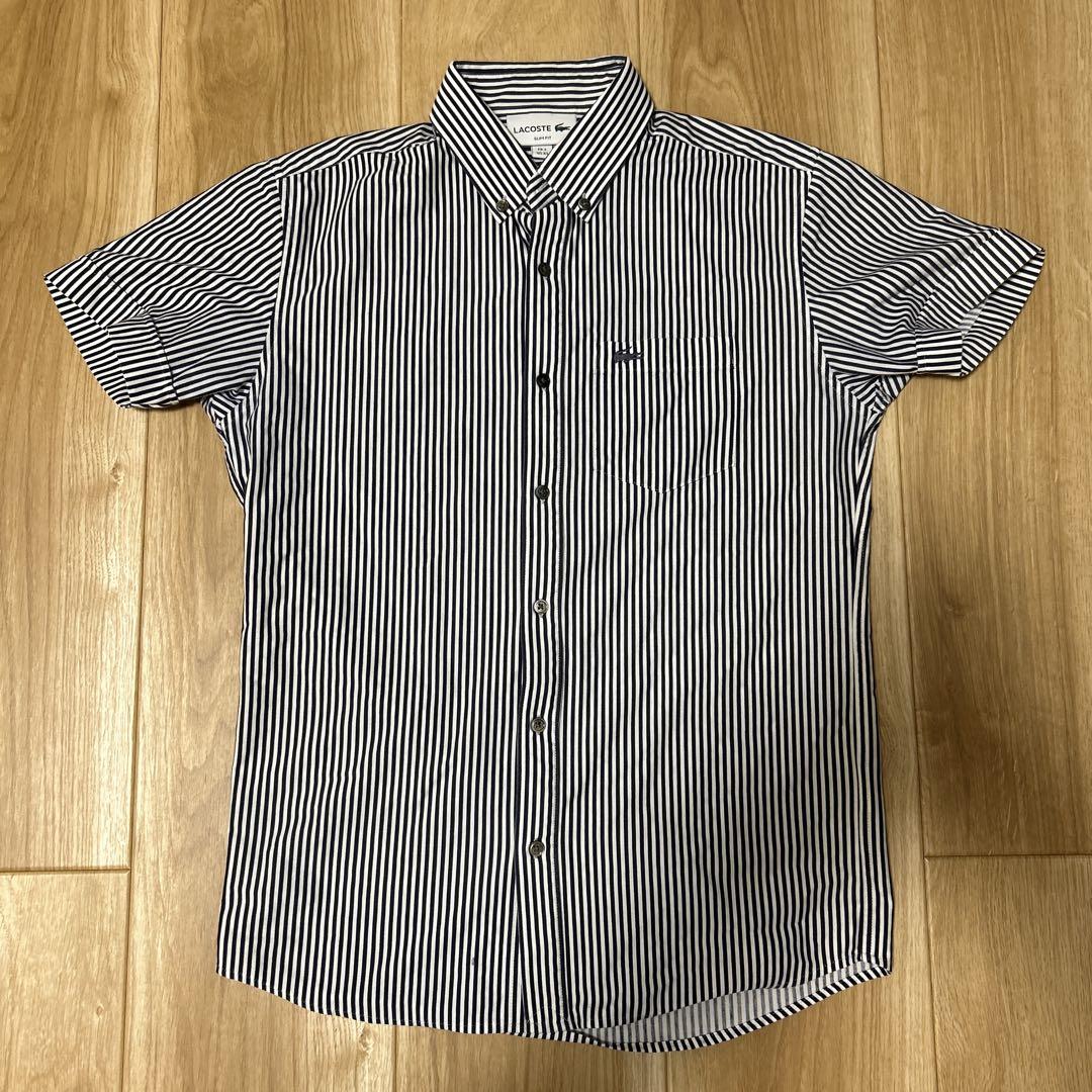 LACOSTE 半袖シャツ ストライプ