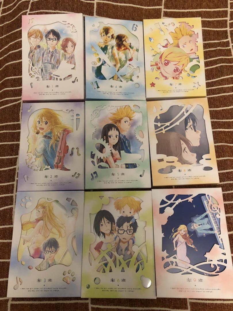 【最終値下げ】四月は君の嘘 BluRay 完全生産限定版 1-9巻セット