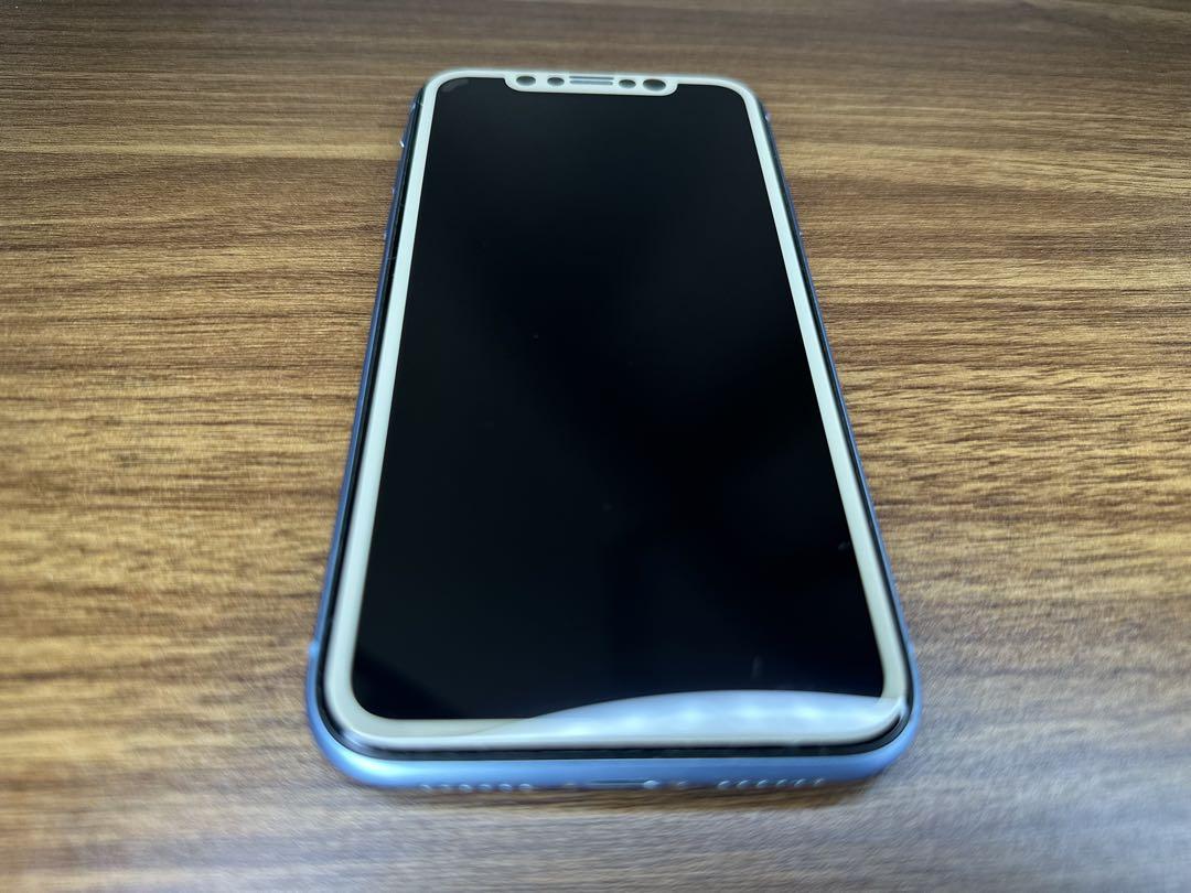 iPhone XR 64GB/simロック解除済 ブルー - メルカリ