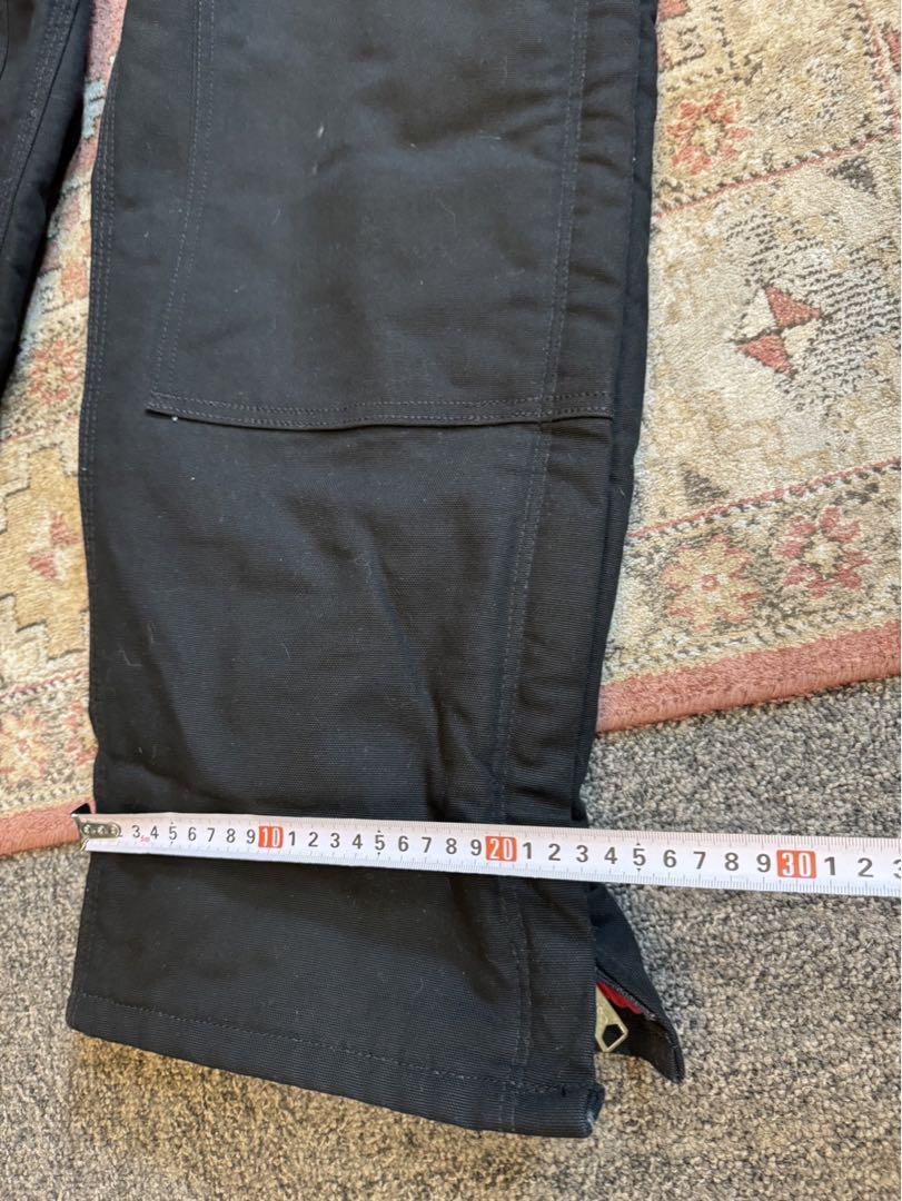 アメリカ製 Carhartt キルティングライナーダブルニー オーバーオール 黒