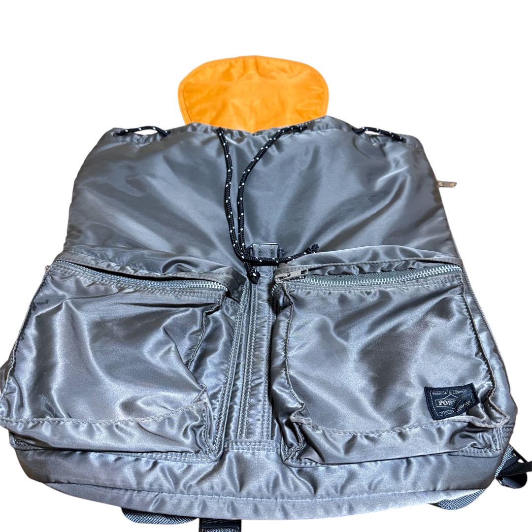 【希少】PORTER タンカー バックパック リュック ナイロン シルバーグレー