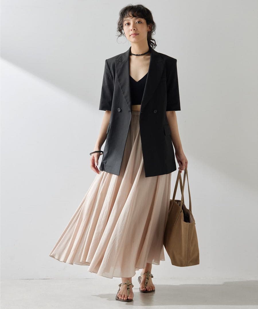 Whim Gazette シルクローンスカート美品