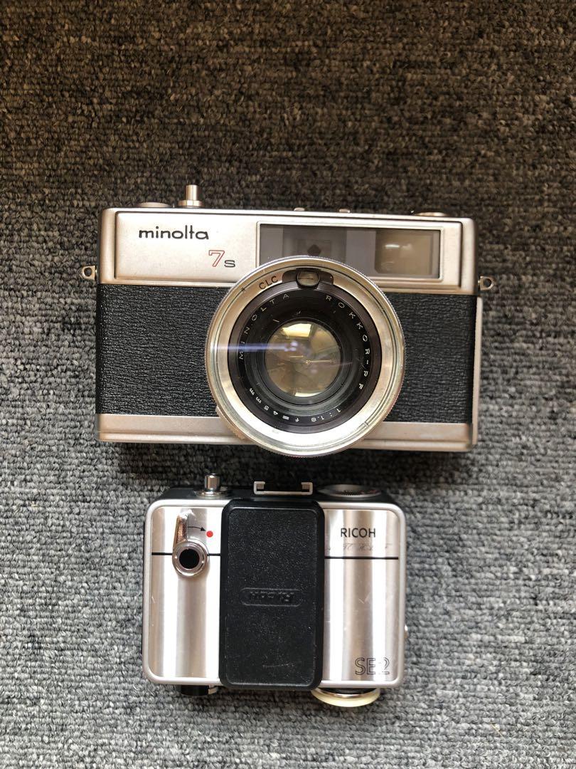 Minolta 7s & Ricoh autohalf SE カメラ2個お067