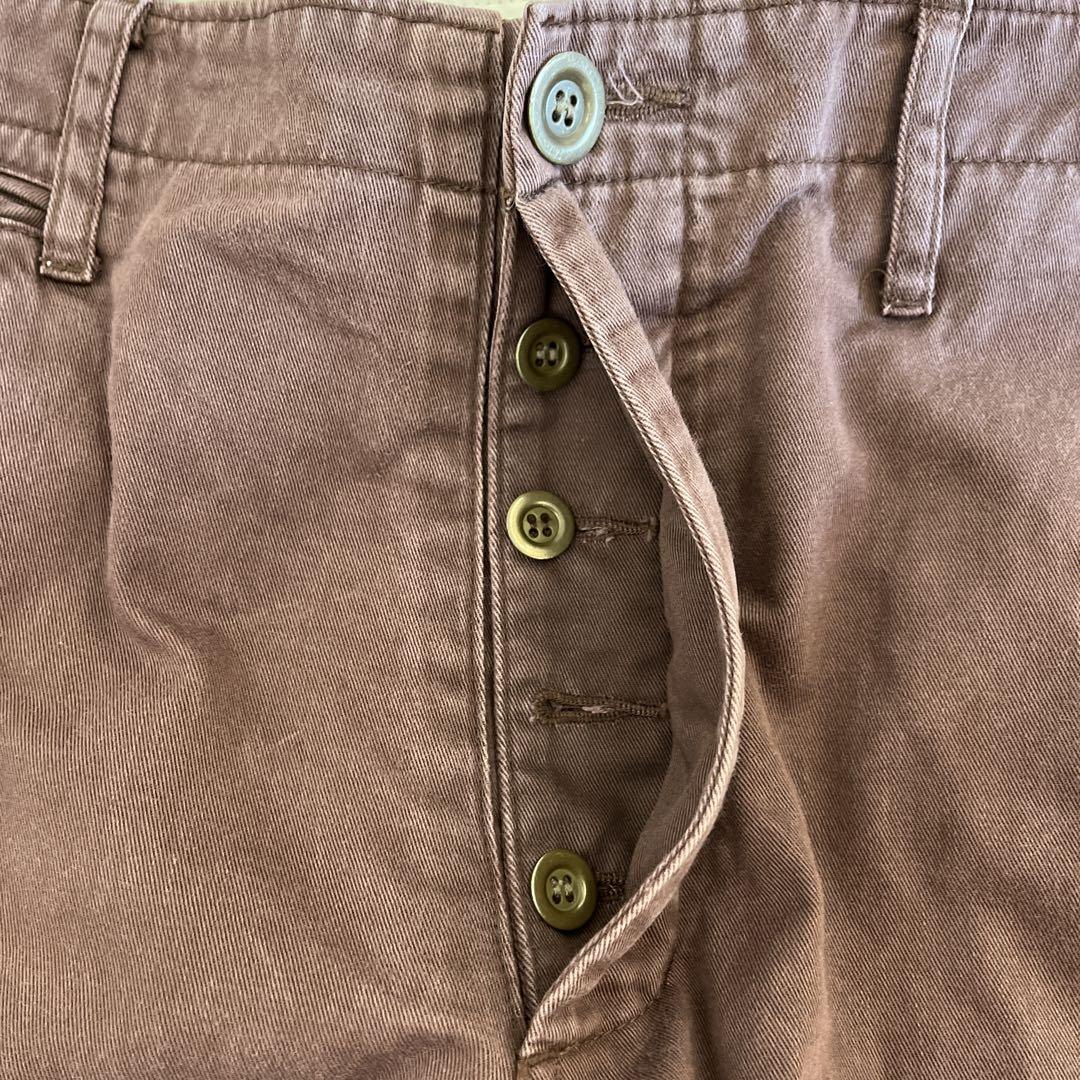 パンツ visvim HIGH-WATER CHINO 3 DK.BROWN