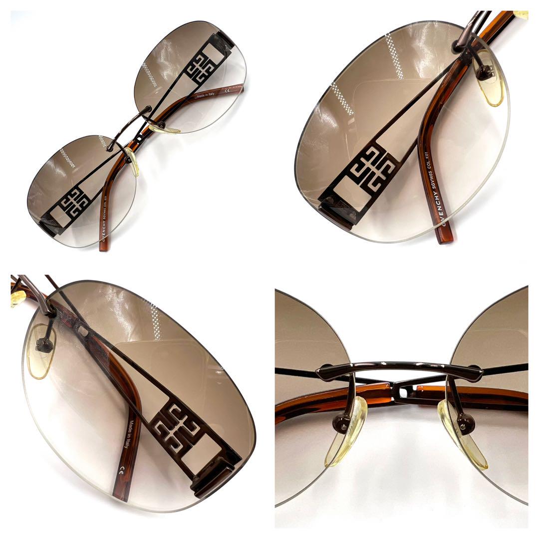 GIVENCHY ジバンシー サングラス 度なし SGV146S ラインストーン 画像8