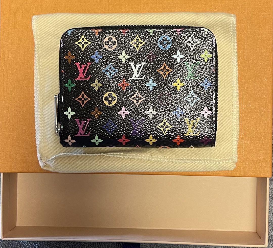 【2025年】高評価レビューアイテム特集 Vuitton Louis マルチカラー 村上隆 ジッピーコインパース 小物