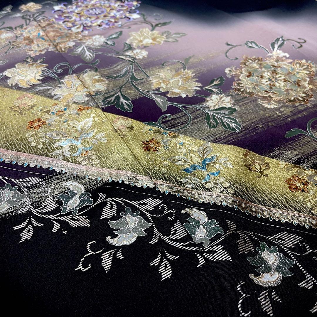 おひるま　着物リメイクワンピース　留袖ドレス　オーダー　黒留袖　刺繍　作家