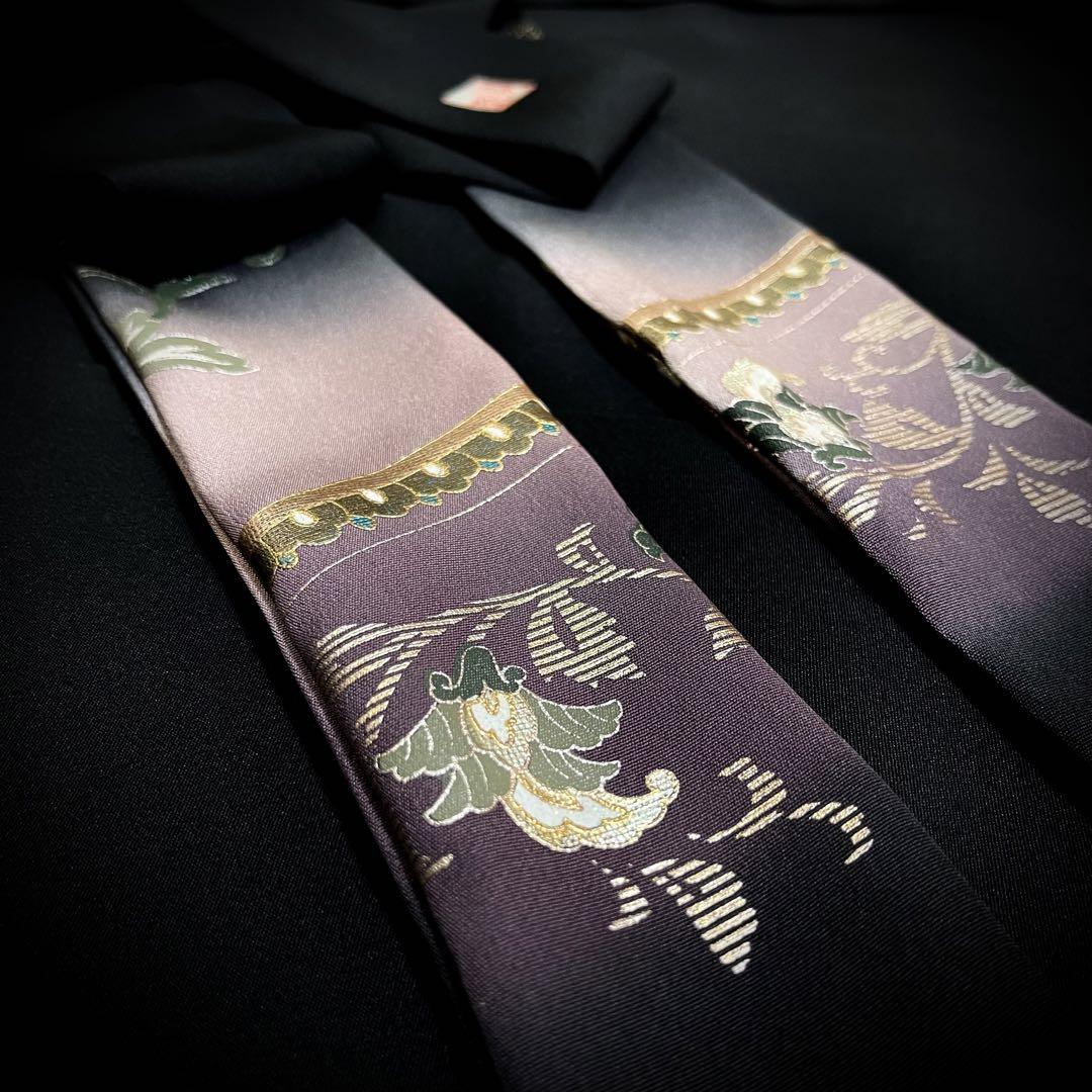 おひるま　着物リメイクワンピース　留袖ドレス　オーダー　黒留袖　刺繍　作家