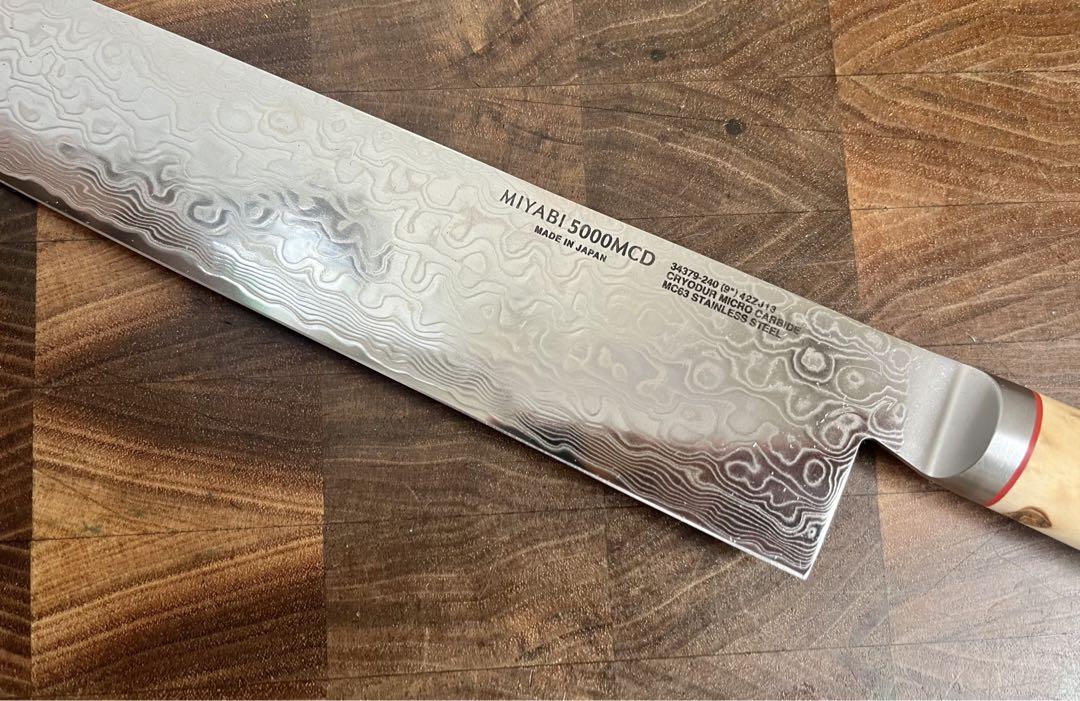 Miyabi 雅　ダマスカス　切付　牛刀　240mm 包丁　粉末ハイス　洋包丁