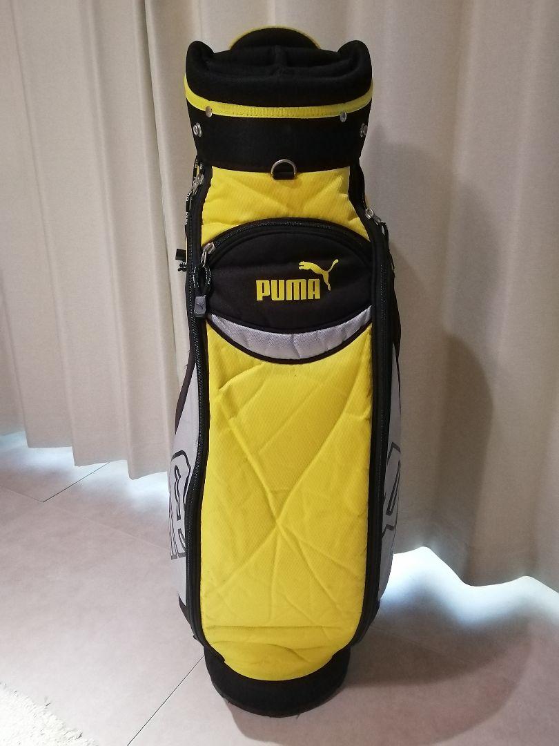 PUMA ゴルフキャディバッグ イエロー ブラック