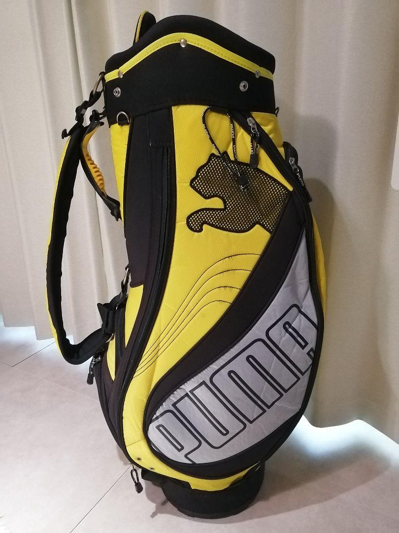 PUMA ゴルフキャディバッグ イエロー ブラック