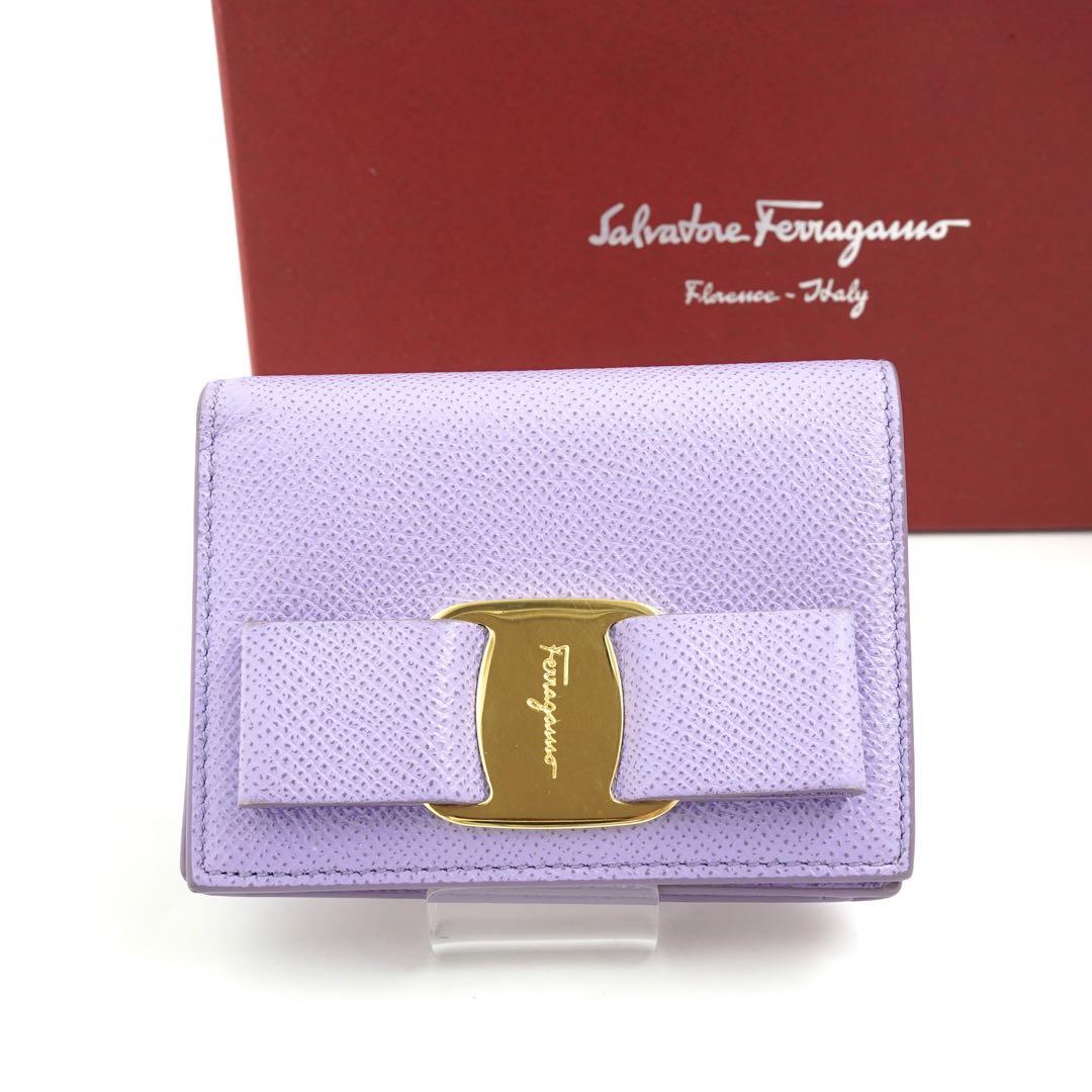 ✨新品未使用✨　Salvatore Ferragamo ミニ財布　ヴァラリボン
