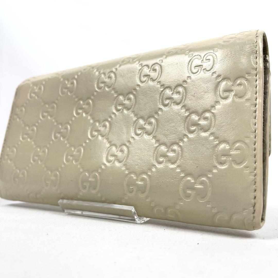 soso  GUCCI シマ 長財布 GG総柄 型押しインターロッキング 58 美品 GUCCI シマ インターロッキング 長財布 GG柄 ha2 - メルカリ