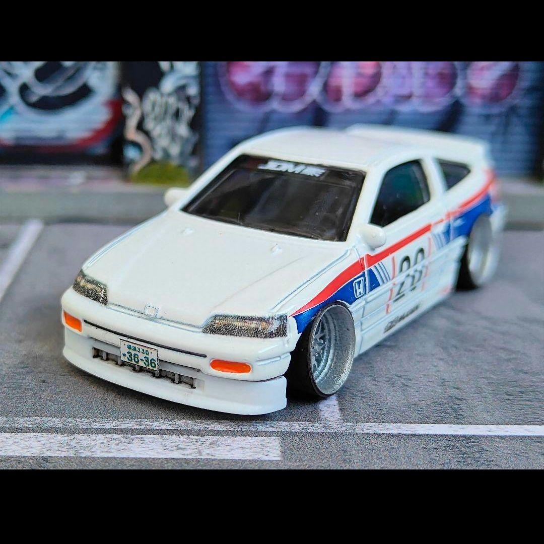 ホットウィールカスタム ポルシェ 911☆自作アルミリム☆深リム☆トミカ改造