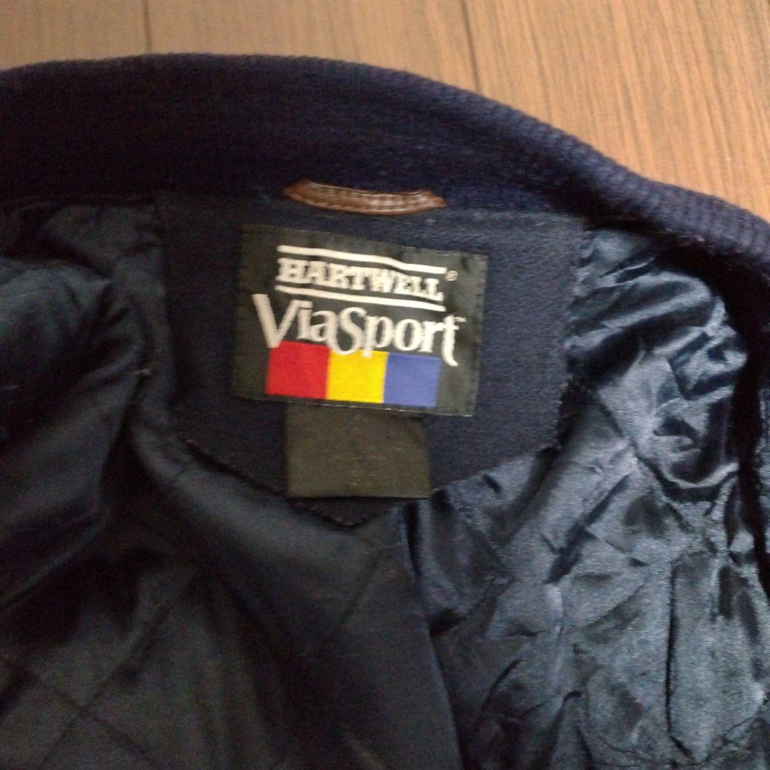 HARTWELL ViaSport スタジャン ネイビー/ブラウン