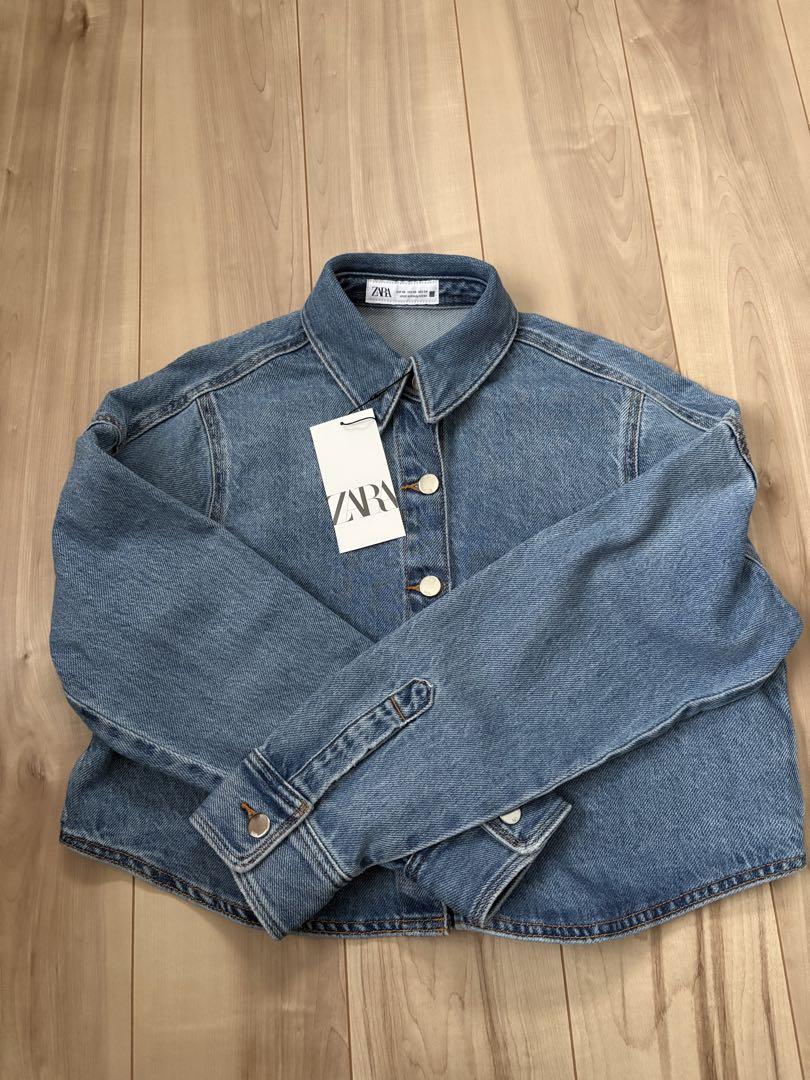 ZARA クロップドオーバーサイズデニムシャツ XS 新品未使用タグ