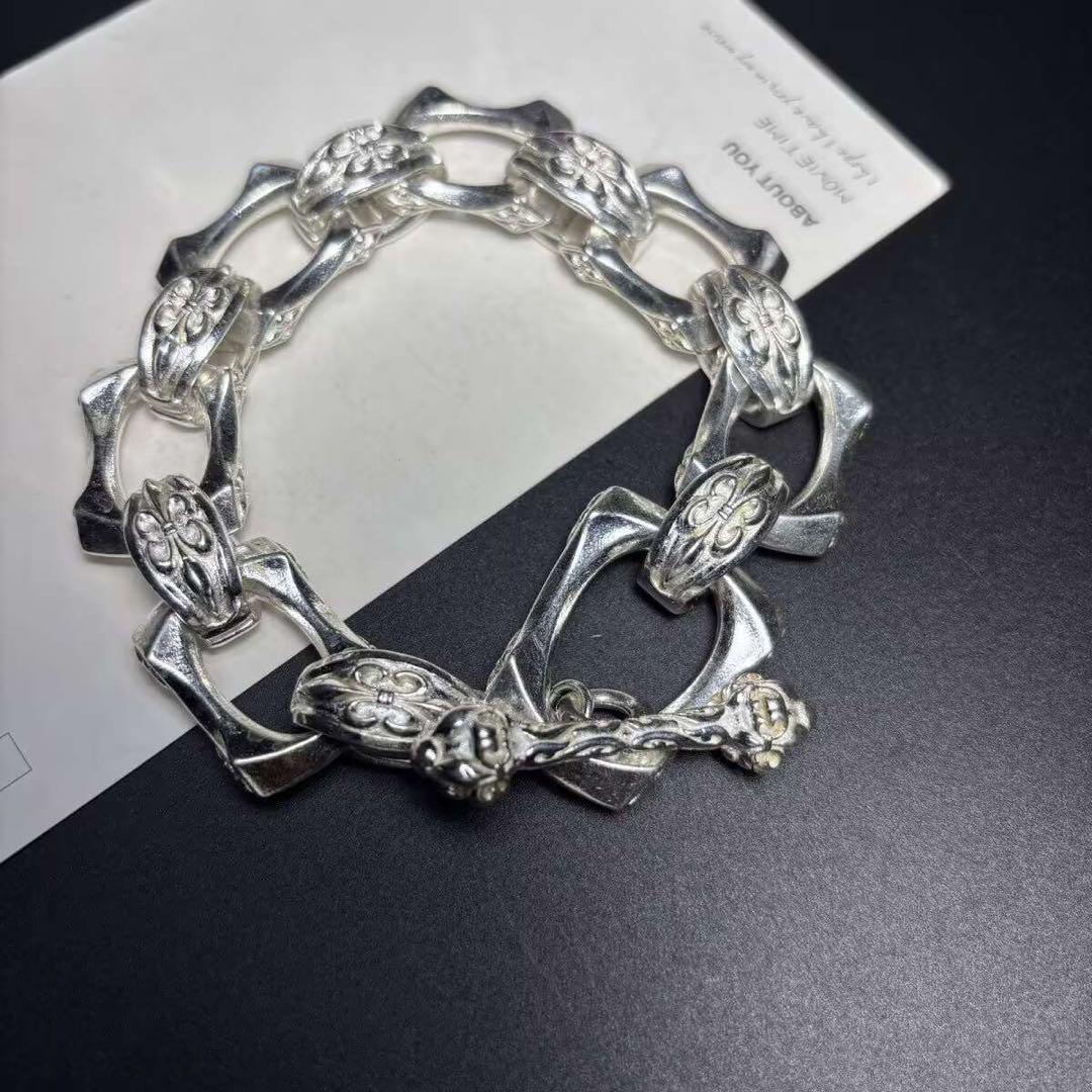 新品　メンズシルバーブレスレット レトロな銀　人気 新品 メンズシルバーブレスレット レトロな銀 人気 - メルカリ