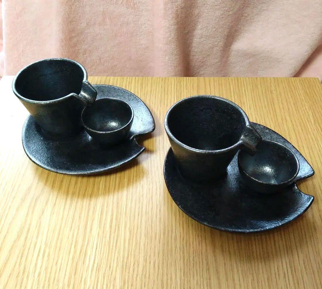 しずる 冷酒器セット 銀黒 5組セット(バラ売り可能)