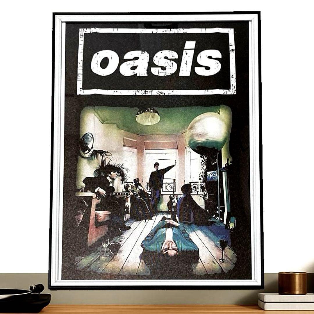 OASIS ポスター A2サイズ 額縁付き】 オアシス oasis A2 ポスター ② - メルカリ