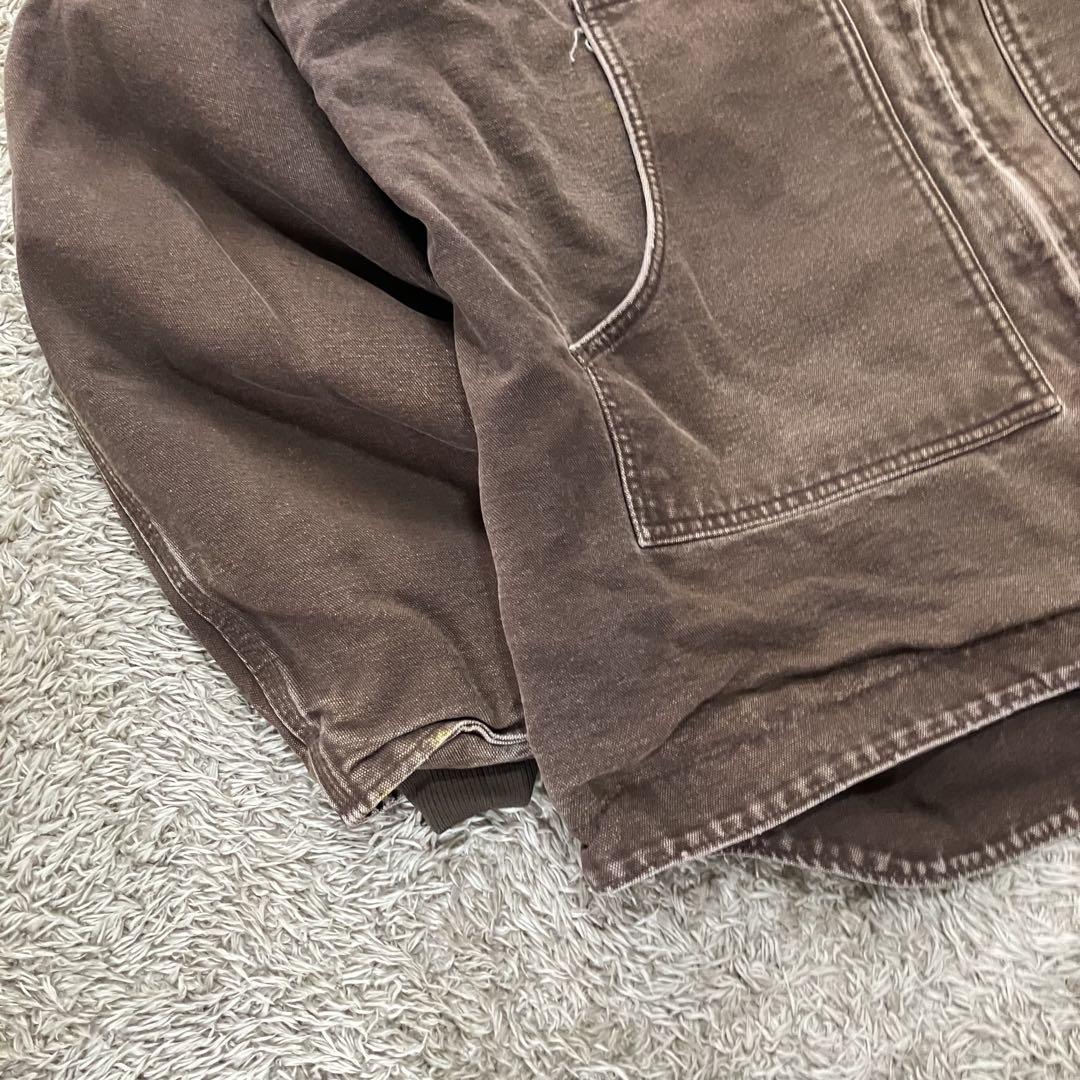 【最終値下げ】Carhartt ダックジャケット フード付き ブラウン XL