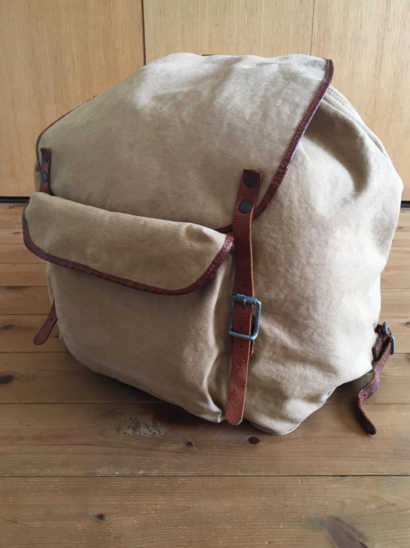 LVC 青山店 購入品 イタリア製 キャンバス × レザー リュック