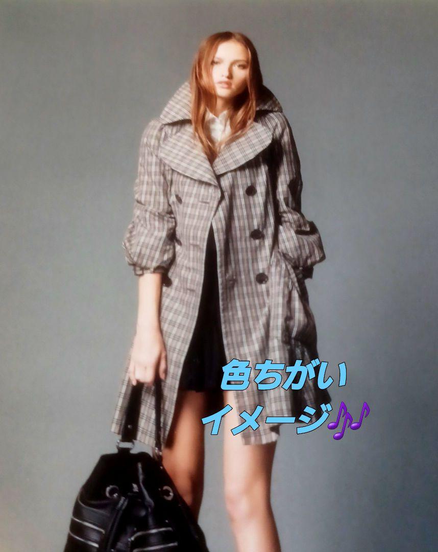 BURBERRY BLUE LABEL チェック　ダブルブレスト トレンチコート