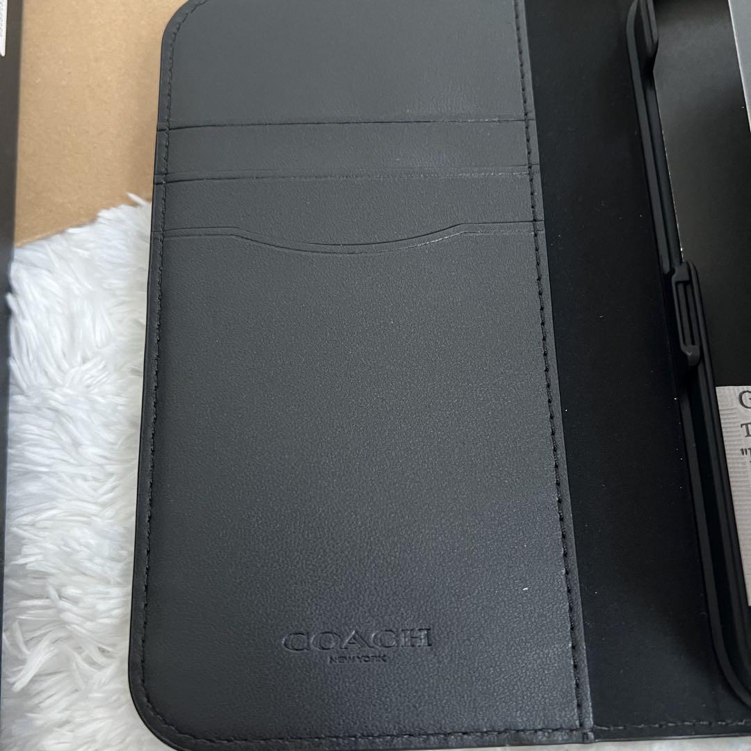 新品未使用 COACH iPhone13Pro 手帳型 シグネチャーコーチ