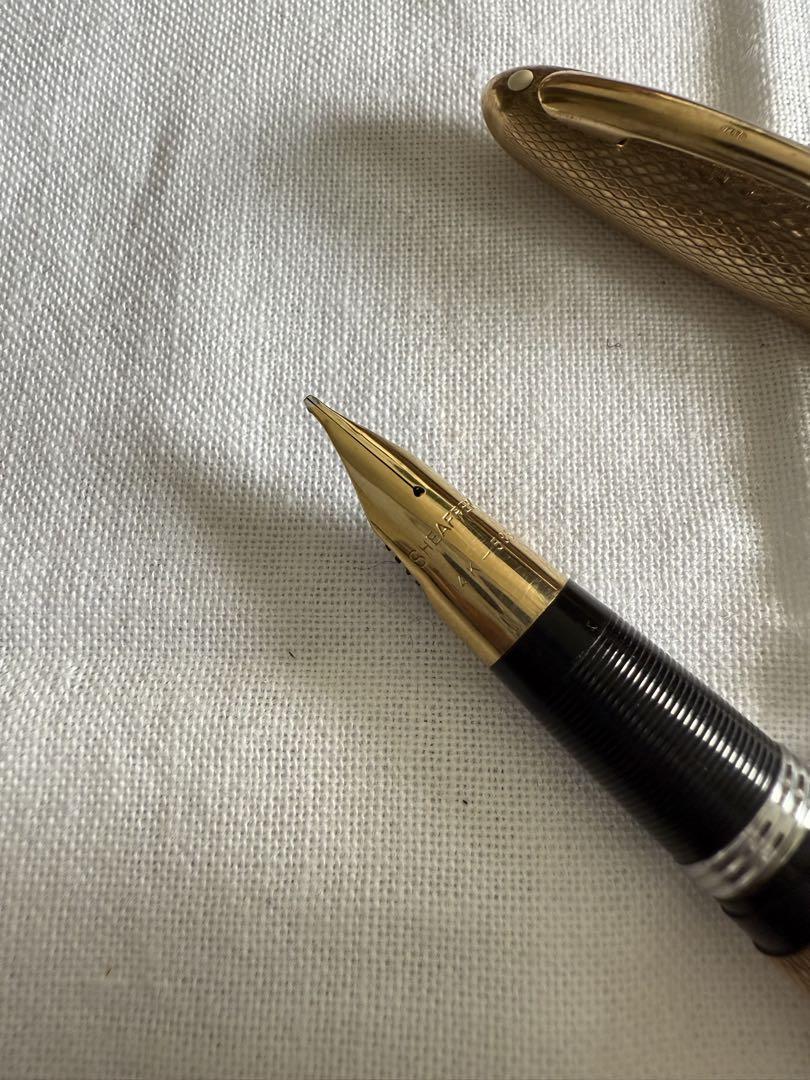 上品なスタイル SHEAFFER 万年筆シェーファー、9K（375）金の製作 筆記具