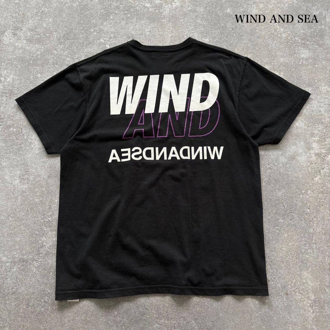 【WIND AND SEA】ウィンダンシー 半袖tシャツ Tee ブラック XL