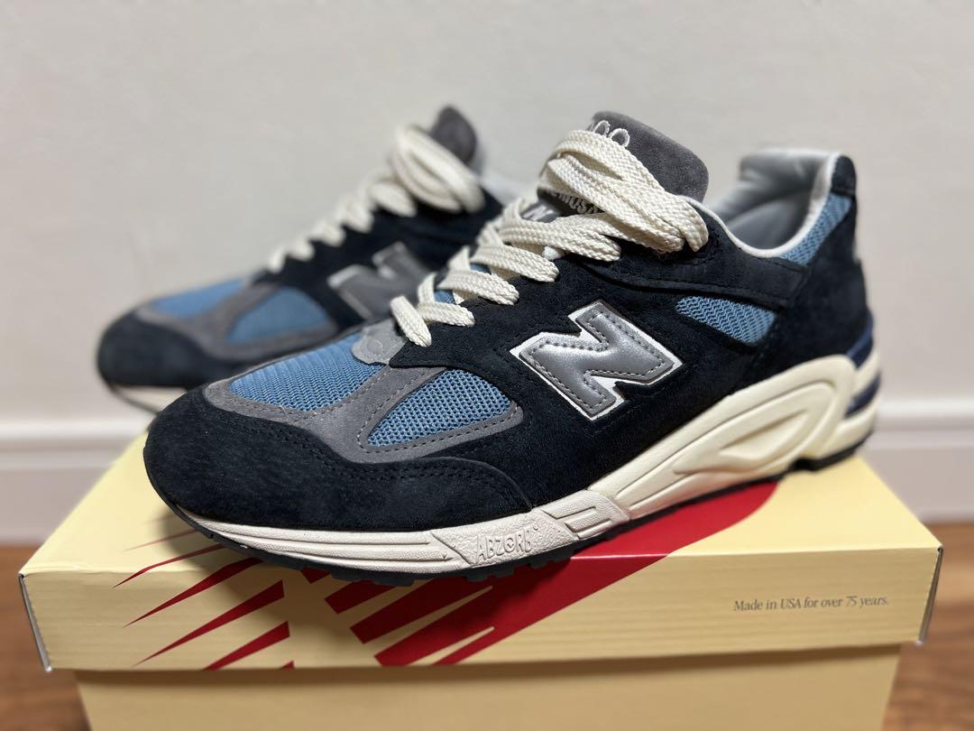 New Balance 990V2 Navy/Castlerock 27.5