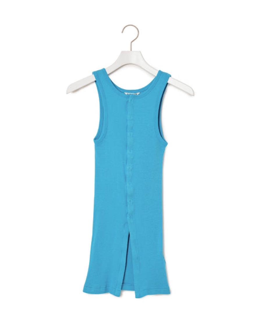 AURALEE オーラリー　ORGANIC SOFT RIB TANK 24SS Auralee Organic Soft Rib Tank in Ivory Curated at Jake and Jones
