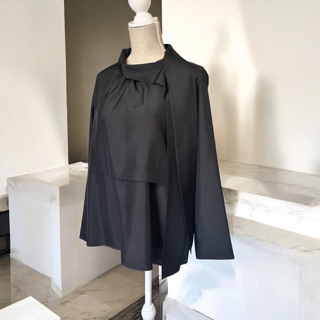 UNIQLO +J ボウタイブラウス シルク100% size L 美品