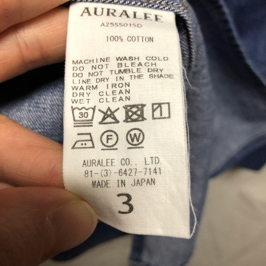 AURALEE Selvedge Light Oz サイズ 3 試着のみ