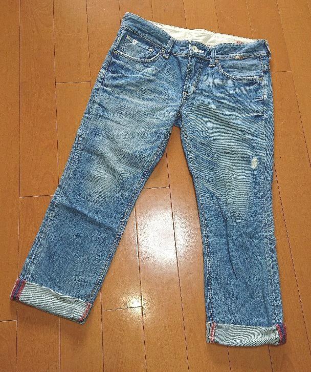 メルカリ ジーパン 可愛い 日本製edwinジーンズ デニム レディース女性青 デニム ジーンズ 3 700 中古や未使用のフリマ