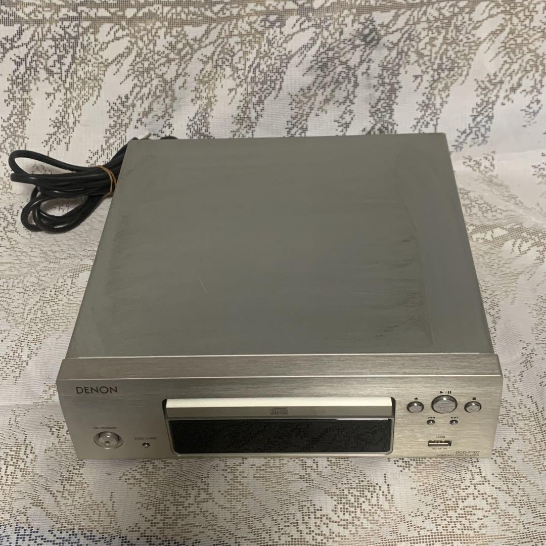■DENON デノン CDプレーヤー DCD-F107■CD再生確認　現状渡し