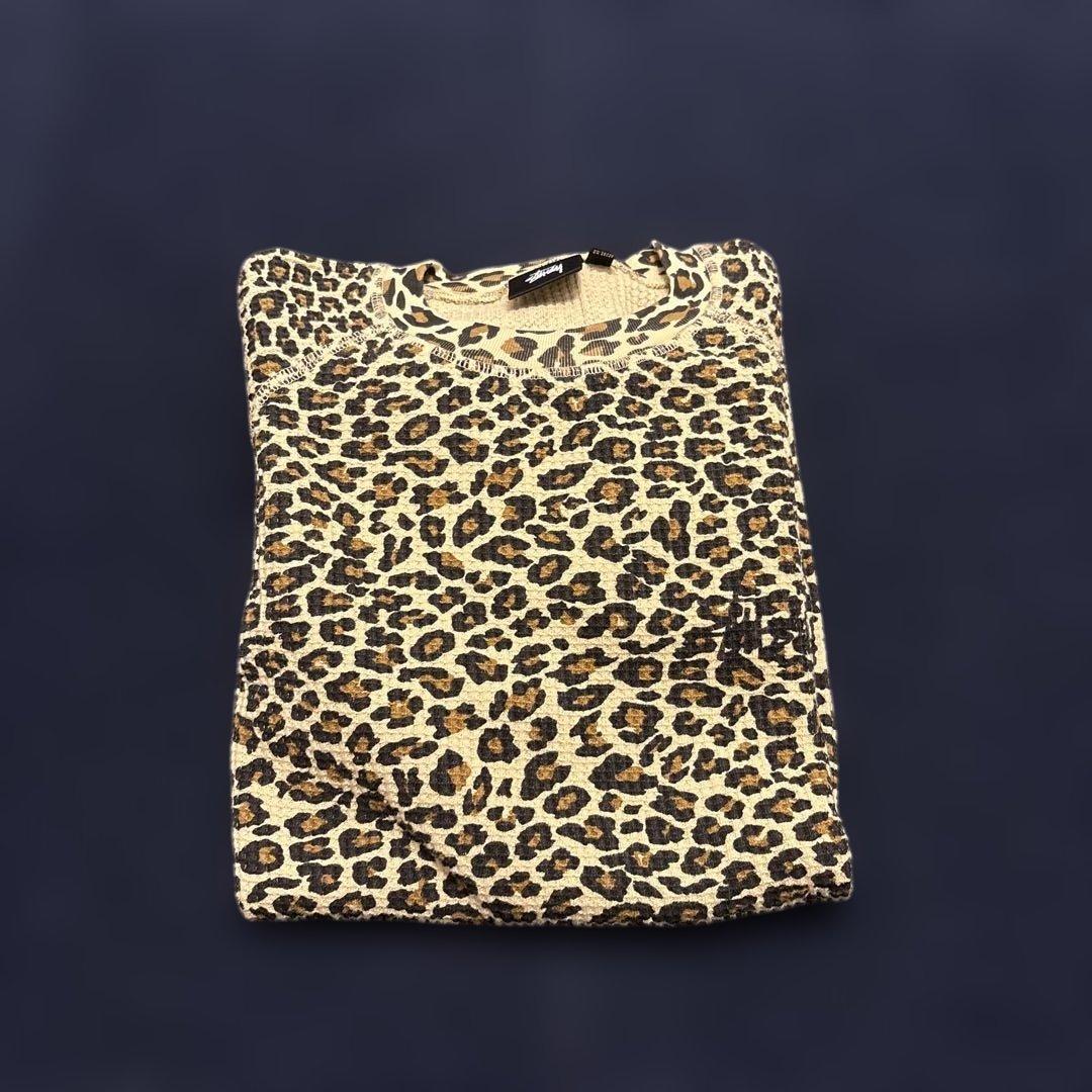 STUSSY BASIC THERMAL LEOPARD サーマル ヒョウ柄 M - メルカリ