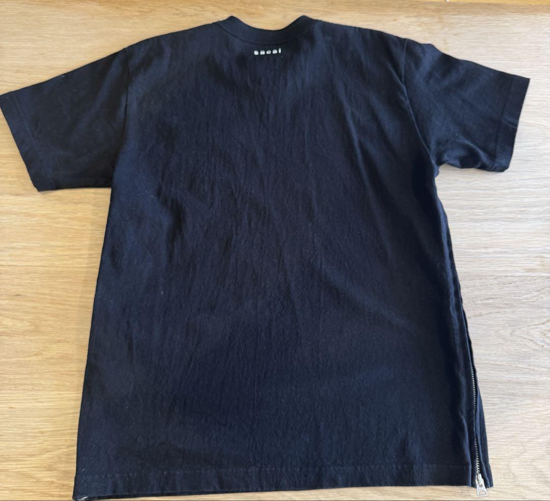 SACAI サカイ サイドジップ Tシャツ 黒 - メルカリ