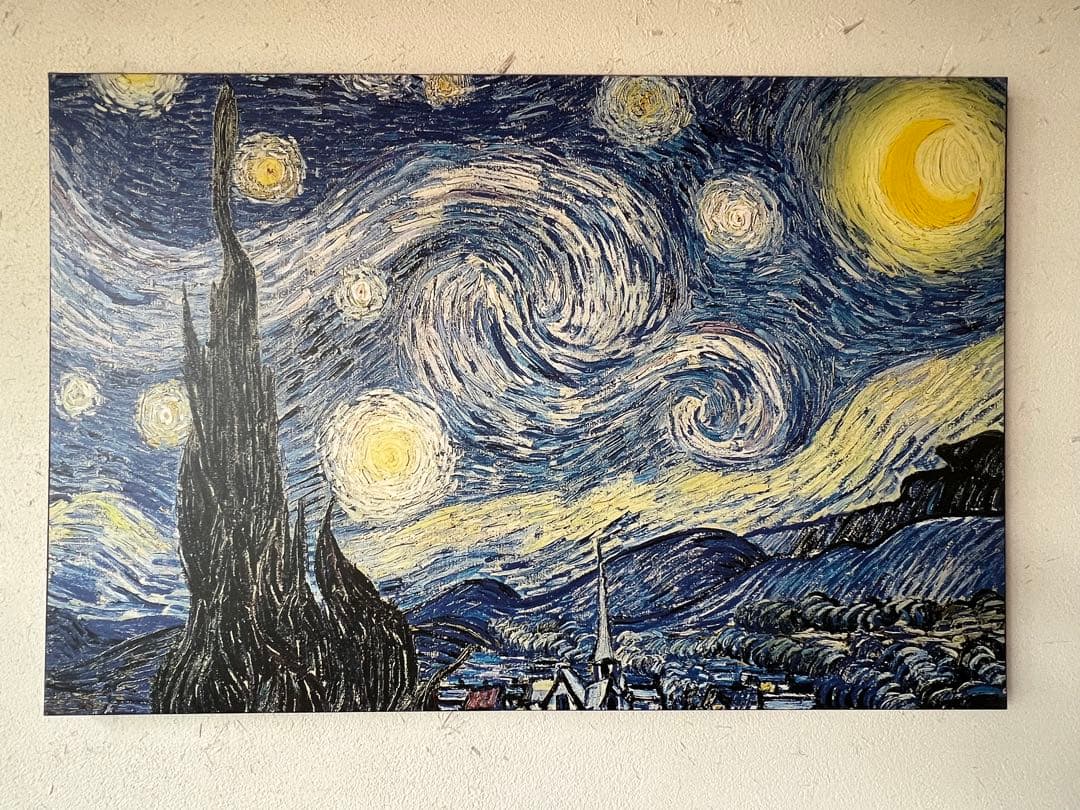 大型キャンバスプリント　ゴッホ　星月夜