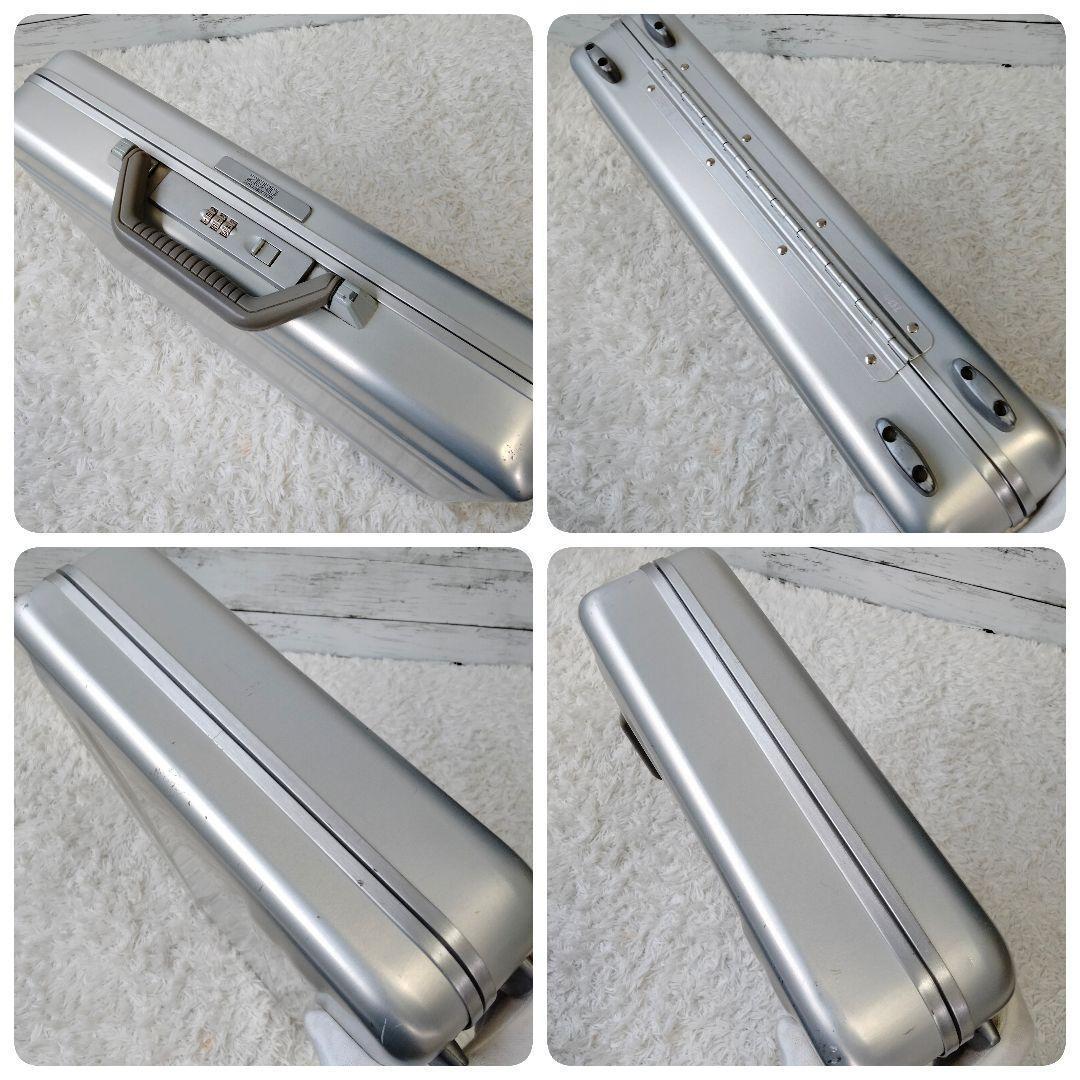 【良品】ゼロハリバートン スリムアタッシュケース シルバー S3-SI